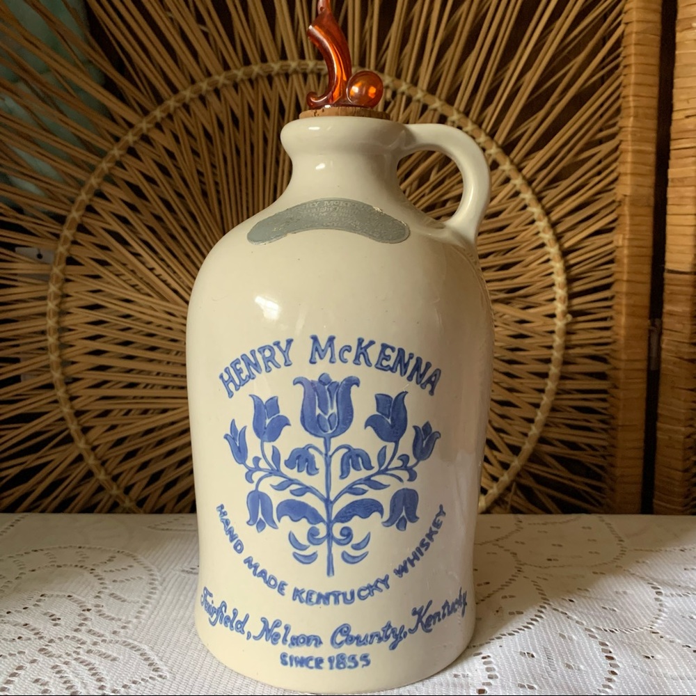 Vtg Half Gallon Henry McKenna Bourbon Whiskey Jug